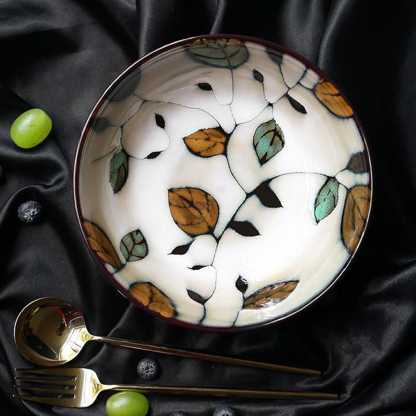 

bowls japan style ceramic tableware porcelain dinner set household dishes rice salad bowl plate plates