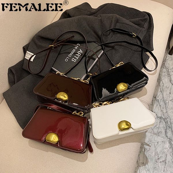

2021 mini women jelly bags luxury patent leather girls small flap bag luxury crude chain armpit tote classic style lady handbags c0228