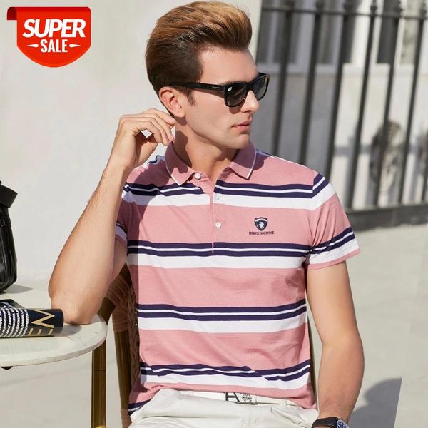 

2020 Brand Polo Shirt Men Summer Short Sleeve Plus Size Homme Clothing Designer High Quality Regular Luxury Fashion Striped Tops #0e2V, White;black