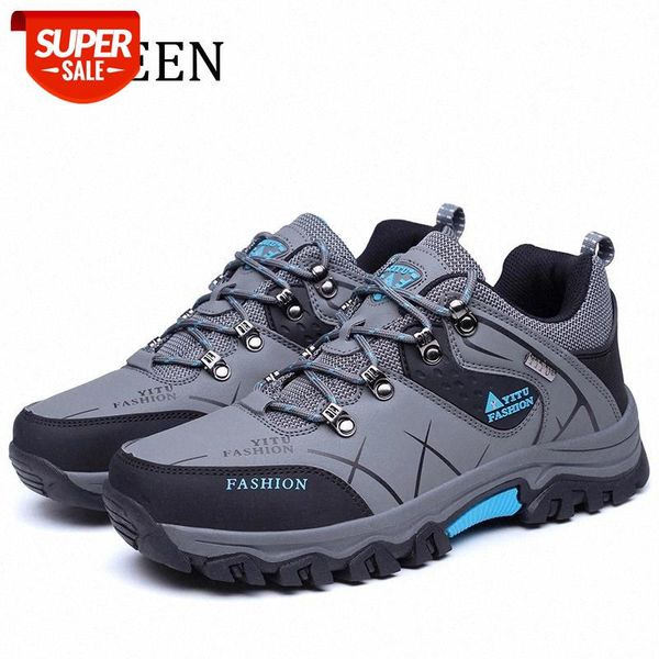 

yween new grey men casual shoes lace up men sneakers breathable outdoor shoes #1h47