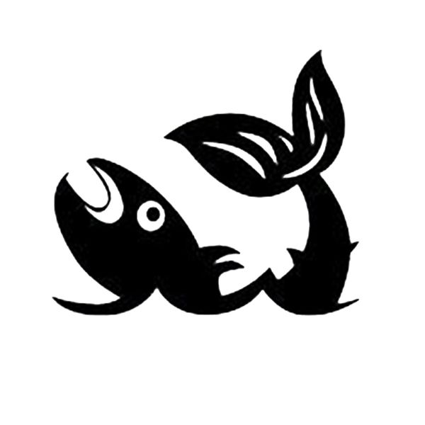 

16*13.9cm shipwreck fish car decor stickers funny car window bumper novelty jdm drift vinyl decal sticker