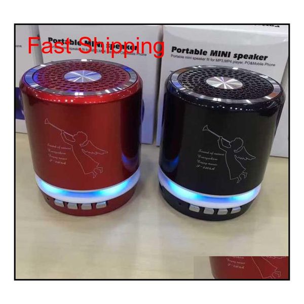 

t-2308a angel bluetooth led speakers usb speaker computer phone mp3 player metal material u6dwm uohmf