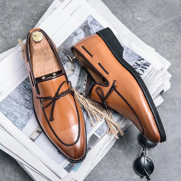 

dress shoes leather black for men stylish mens loafers italian fashion casual skin wedding sneaker summer 2021 man