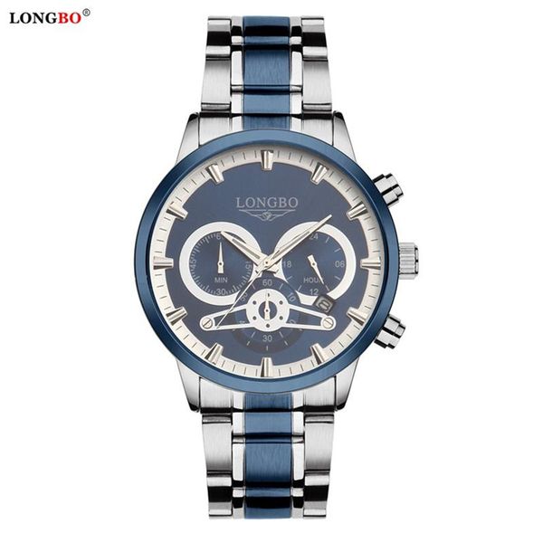 

wristwatches men watch chronograph quartz automatic date for relogio masculino, Slivery;brown