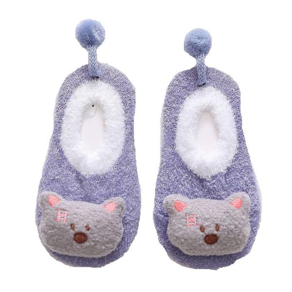 

first walkers born baby cartoon girls boys anti-slip socks slipper shoes boots unisex