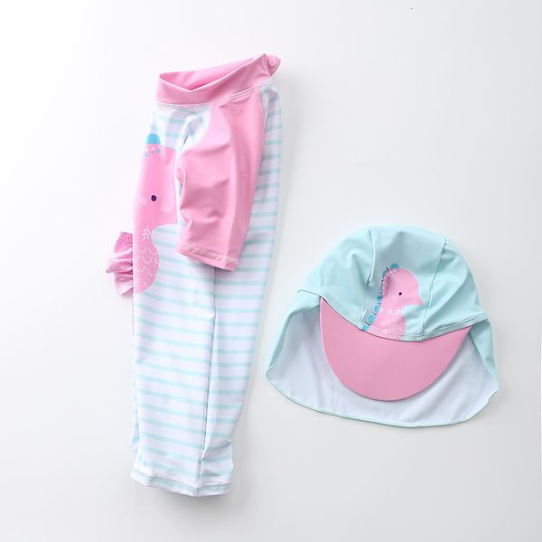 

piece cute one korean middle and small children's beach surfing suit baby girl's swimsuit, White;black