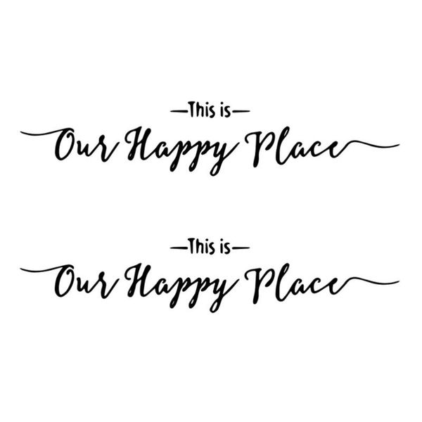 

wall stickers 2pcs this is our happy place family decals lettering home decors