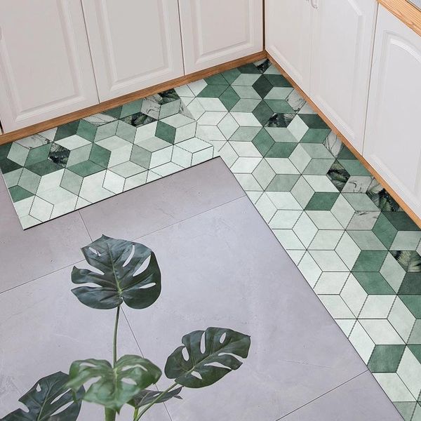 

nordic style carpet kitchen non-slip mat waterproof and oil-proof floor mat kitchen floor household door corridor carpet