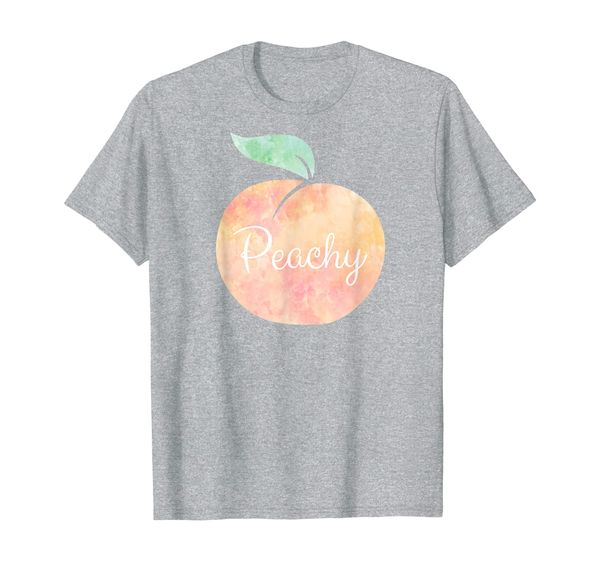 

peachy watercolor peach t-shirt fashion tee, White;black
