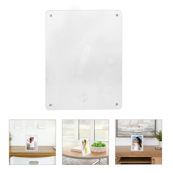 

frames 1pc deskpo frame simple picture holder transparent design