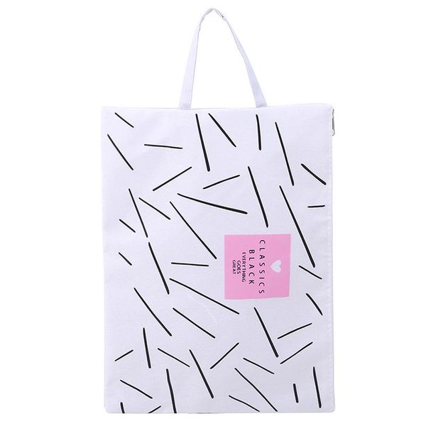 

storage bags dot tote zipper bag waterproof a4 file holder test kit student pouch travel portable handbag organizer accessories