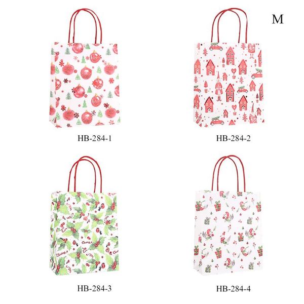 

storage bags 12 pcs year kraft paper gift christmas favors shopping packing bag