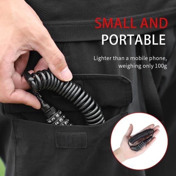 

bike locks west biking lock portable anti-theft helmet for scooter motorcycle 4 digit password combination accessories