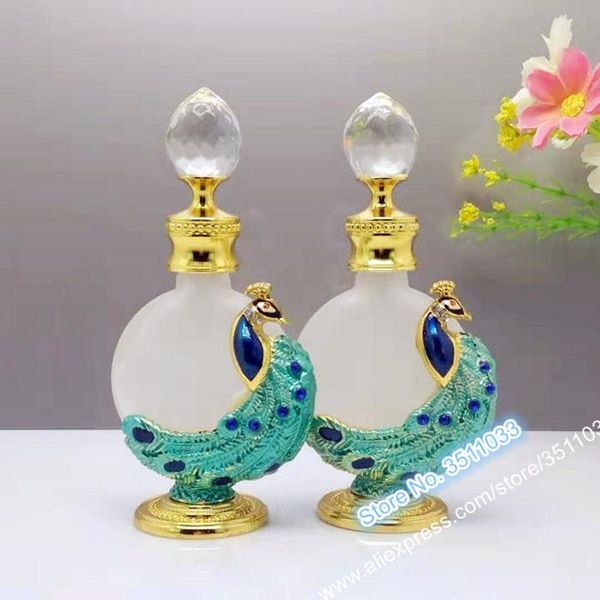 

storage bottles & jars 10ml cosmetic aroma essential oil bottle arabic style vintage perfume green elegantfrosted glass tatoo container