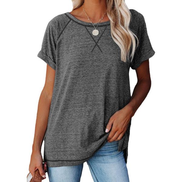 

women's t-shirt harajuku women t shirt short sleeve summer o neck casual tee streetwear y2188a, White