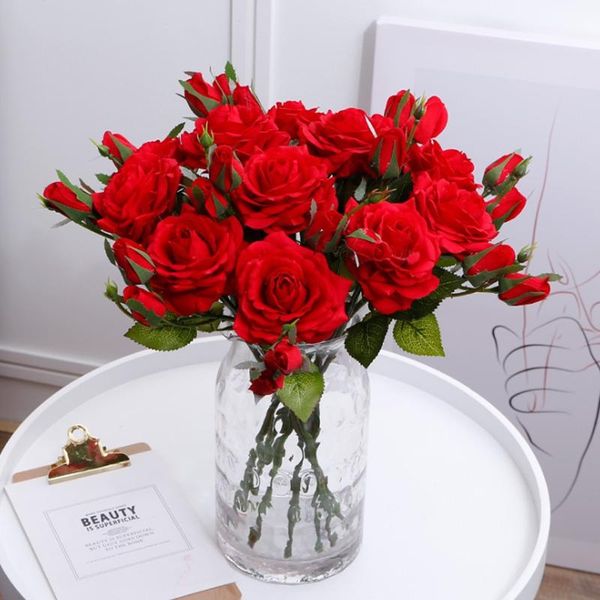 

decorative flowers & wreaths 2 pieces artificial flower po props home decoration accessories wedding diy indoor furnishings gardening vases