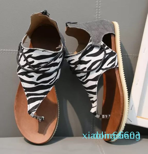 Moda-Donna diapositive firmate infradito Sandalo Ragazza sexy Leopard Zebra Pelle di serpente Pantofola Sandalo Luxury Beach Party Dress Shoes8
