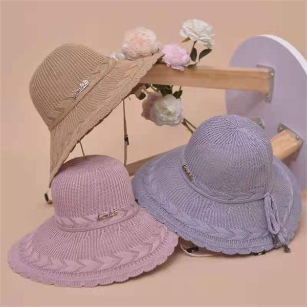 

wide brim hats fashion women sun party wool hat ladies big brimmed summer holiday beach, Blue;gray