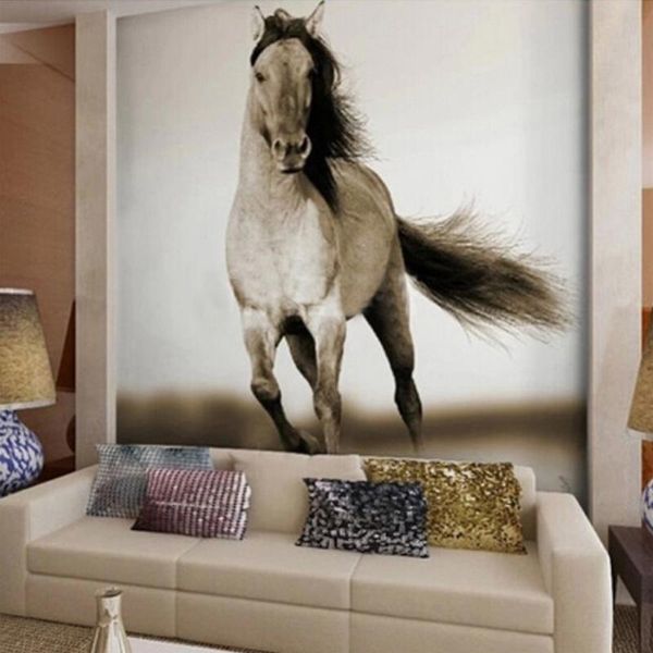 

wallpapers custom murals 3d horse po papel de parede moisture protection classic living room sofa home decor wall papers roll