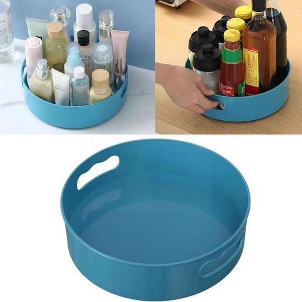 

kitchen storage & organization 360 rotating tray containers for spice food snack cosmetic tools jar bathroom slip non pl v1u9