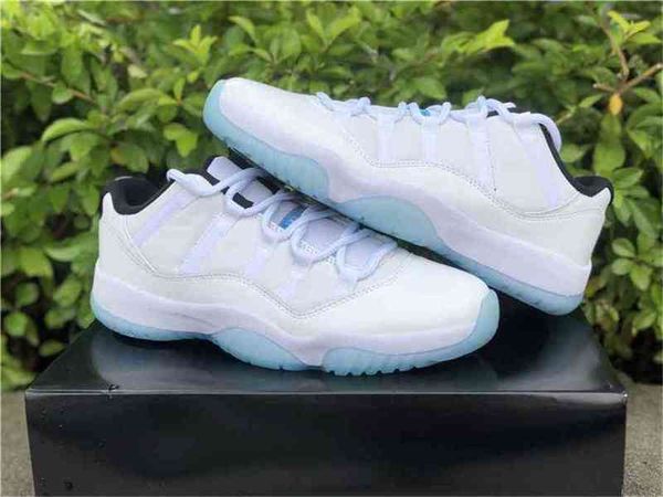 

2022 authentic 11 low legend blue athletic shoes men white black 11s high real carbon fiber university-blue sports with original box us 7-13