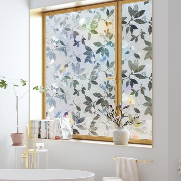 

window stickers tinting with privacy non adhesive static cling film on the 3d laser no glue glass foil living room