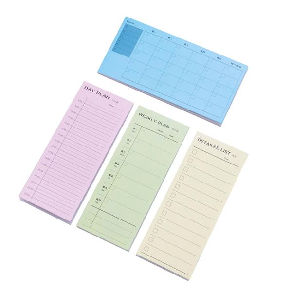 

1pack/lot simple memo day week month and list can be torn post study office schedule plan n times sticky notes gift sticker