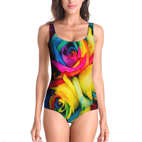 

flower plant triangle bikini swimsuit, White;black
