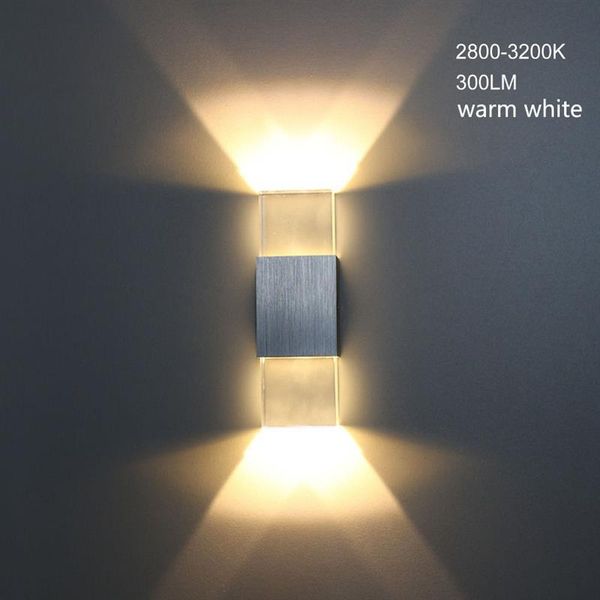 

led acrylic wall lamp long warm white bedding room, living room, indoor wall lamp