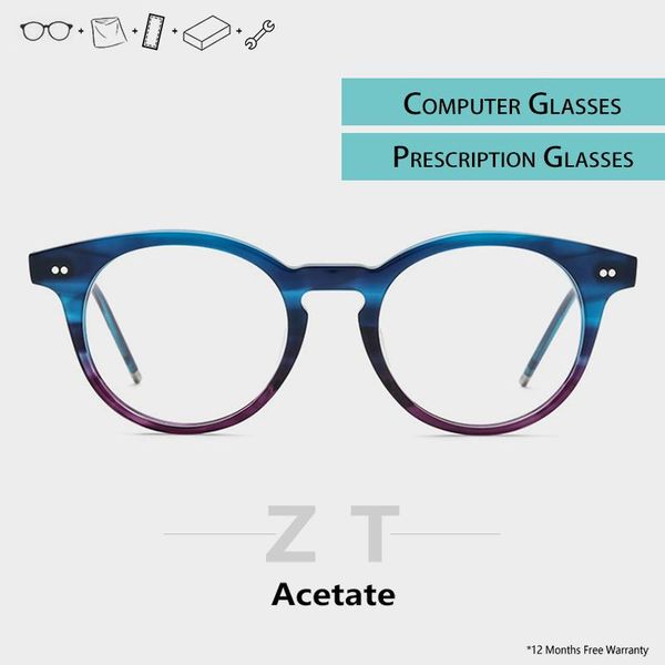 

fashion sunglasses frames clear acetate glasses frame myopia women round mens eyeglasses brand designer tag eyewear, Black