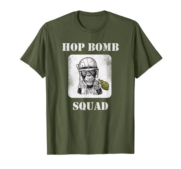 

Hop Bomb Squad Monkey Craft Beer Gift T-Shirt, Mainly pictures