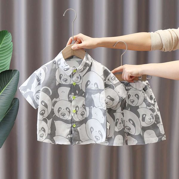 

boys' summer suit korean children's, White