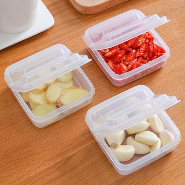 

storage bottles & jars 2pcs butter cheese box food flap block packing refrigerator fruit vegetable organizer container