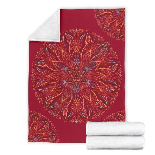 

mandala jester red 3d printed fleece blanket beds hiking picnic thick quilt fashionable bedspread sherpa throw blanket 02