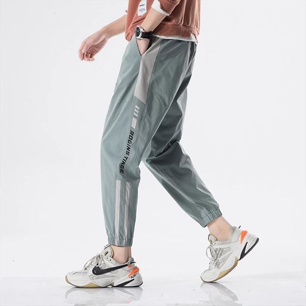 

casual black pencil elastic waist women pants harem joggers ankle length male trousers sweatpants harajuku