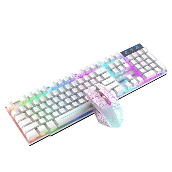

keyboard mouse combos wireless gaming and combo with rainbow led backlit rechargeablle switch detachable cable