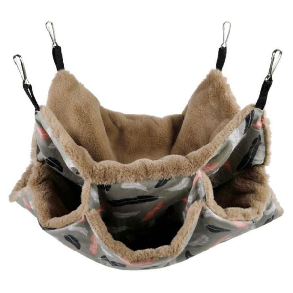 

pet hammock three-layer pet hammock hanging bed for cats dogs hanging sleeping bag sleeping supply