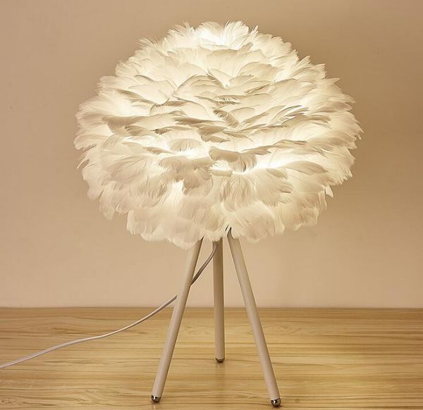 

wall lamp simple iron nordic designer creative table feather american style lighting office home bedroom foyer el