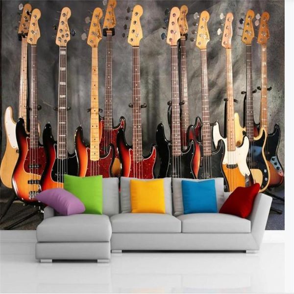 

custom size 3d p wallpaper mural living room bed room jazz bass music 3d picture sofa tv backdrop wallpaper for wall