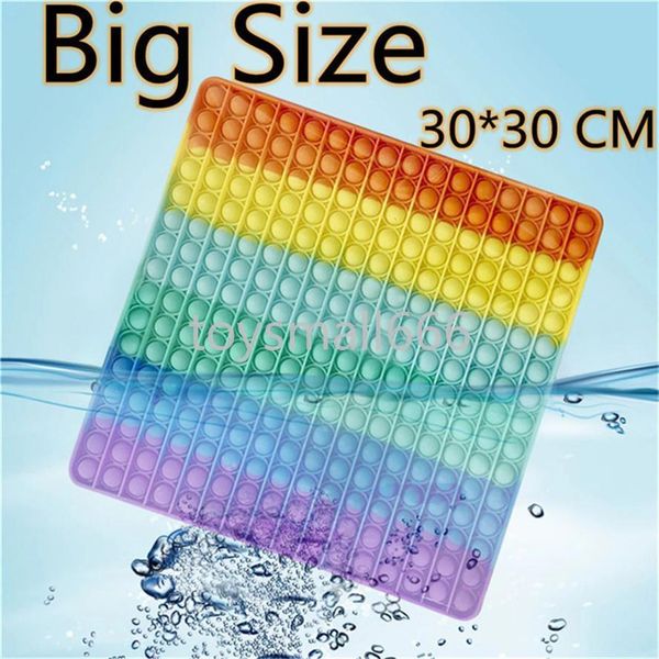 

30cm large squishy fidget toy push bubble sensory big size children gift adults autism stress reliever decompression toys dhl