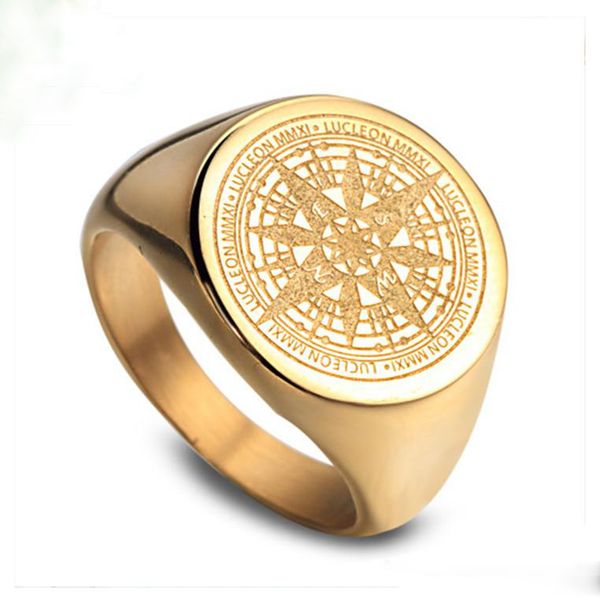 

a mens jewelry rings hip hop designer ring men love gold ring engagement championship rings vintage compass rapper fashion accessories, Silver