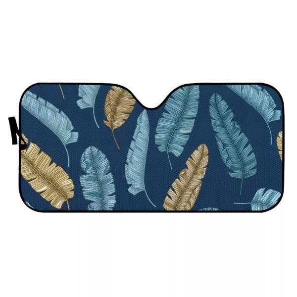 

car sunshade pinup angel leaf pattern durable sun shade windshield uv protect vehicle interior universal auto covers