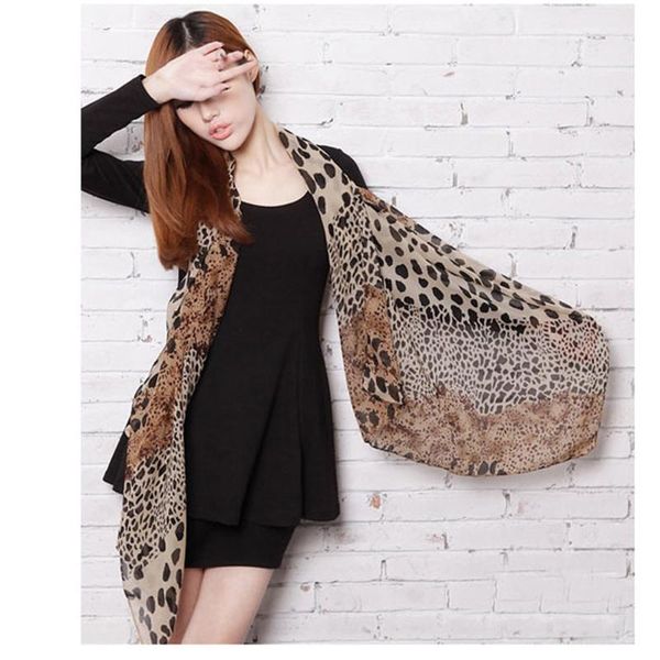 

scarves women leopard print little silk scarf hair tie band neckerchief multi-purpose casual vintage elegant lady bufanda hombre, Blue;gray