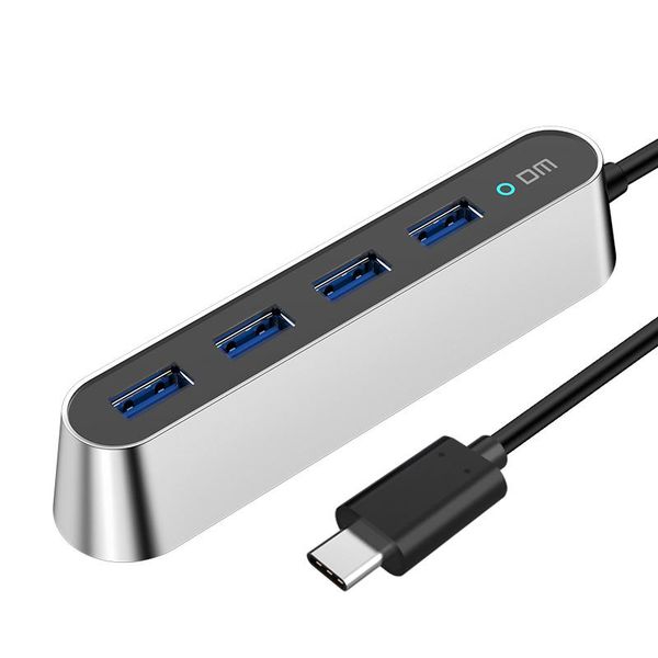 

hubs type c to 4 port usb3.0 high speed hub chb028 support 1tb hdd transfer up 300mb/s 120cm cable
