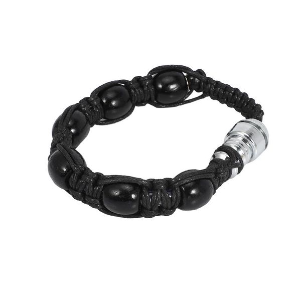 

charm bracelets 1pcs fashion handmade rope beaded pipe bracelet portable smoking set creative style metal cigarette, Golden;silver