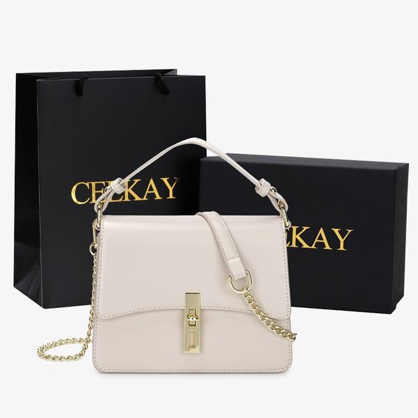 

evening bags korean white cute gold chain small pu leather shoulder for women 2021 summer simple handbags and purses female travel tote