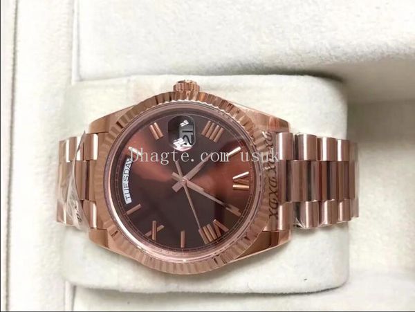 

original box men's luxury watches bp maker v5 version asia 2813 mechanical 228235 228239 40mm 316l steel sapphire wristwatches, Slivery;brown