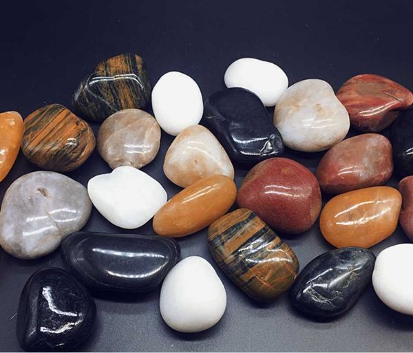 

garden decorations mixed pebble colored river stone for landscaping