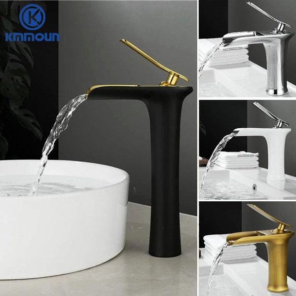 

bathroom sink faucets basin faucet brass mixer cold tap white/chrome/black/antique waterfall