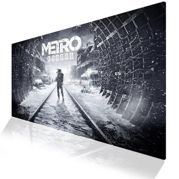 

mouse pads & wrist rests large metro 2033 game non-slip rubber pad notebook computer mousepad lockedge gaming gamer lapmat